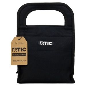Rtic black gel handle thermal freezable lunch bag lunch box NWT